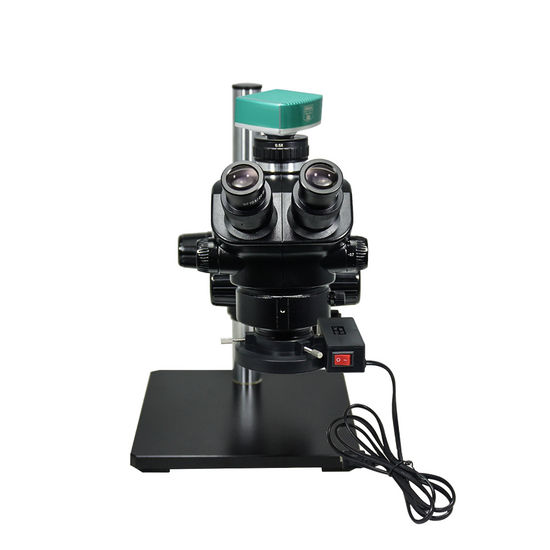 2.0 Megapixels 7-50X CMOS ESD Safe Boom Stand Fluorescence Light ESD Trinocular Zoom Stereo Microscope SZ02090453