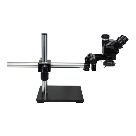 7-50X LED Light ESD Safe Boom Stand ESD Trinocular Zoom Stereo Microscope SZ02090454