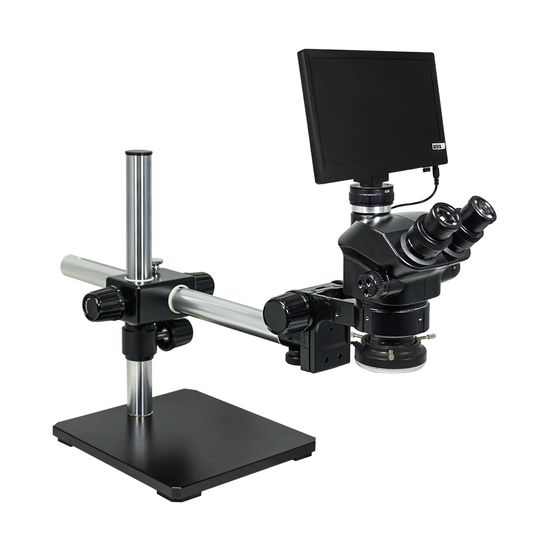 2.0 Megapixels 7-50X CMOS LED Light ESD Safe Boom Stand ESD Trinocular Zoom Stereo Microscope SZ02090457