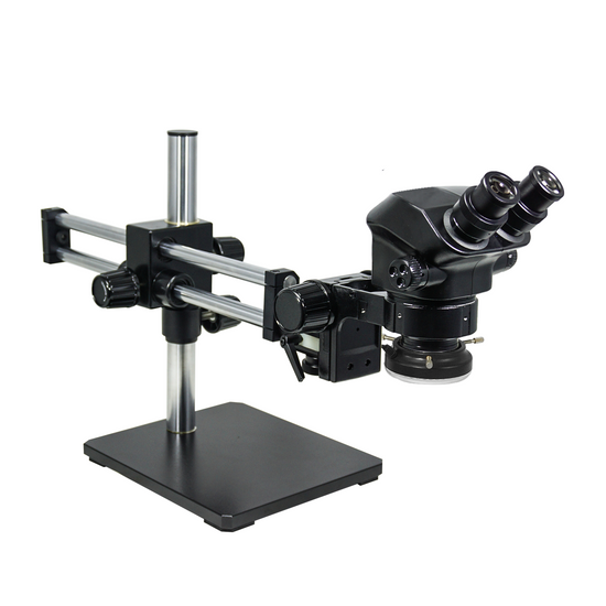 7-50X LED Light ESD Safe Dual Arm Stand Binocular Zoom Stereo Microscope SZ02090543