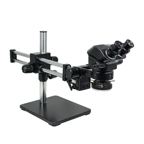 7-50X LED Light ESD Safe Dual Arm Stand ESD Binocular Zoom Stereo Microscope SZ02090543