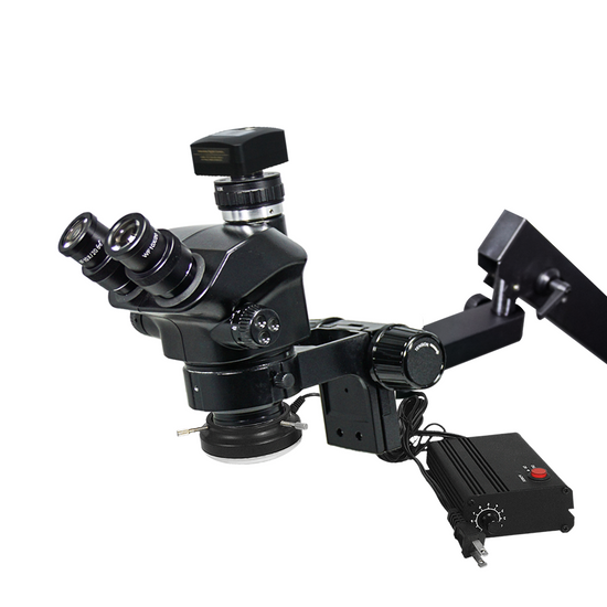 3.0 Megapixels 7-50X CMOS LED Light Flexible Arm ESD Safe Trinocular Zoom Stereo Microscope SZ02090656