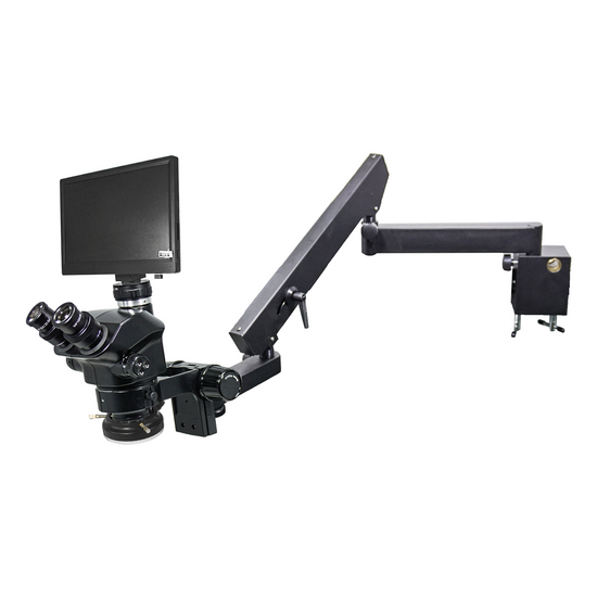 2.0 Megapixels 7-50X CMOS LED Light Flexible Arm ESD Safe ESD Trinocular Zoom Stereo Microscope SZ02090657