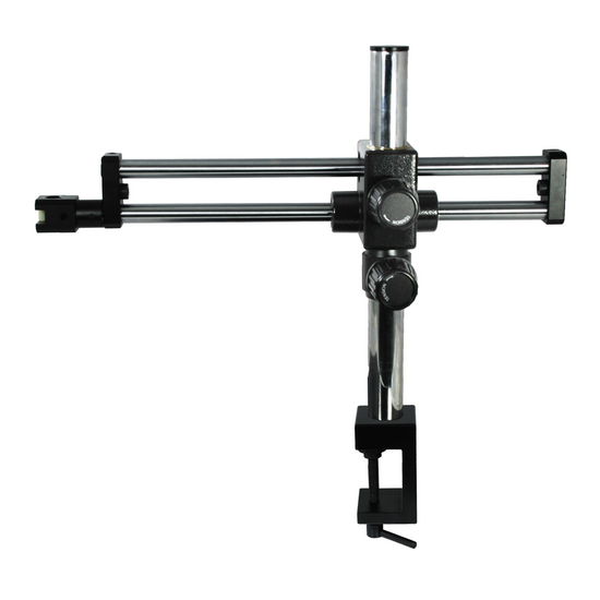 Microscope Boom Clamp Stand, Double Arm, Heavy Duty