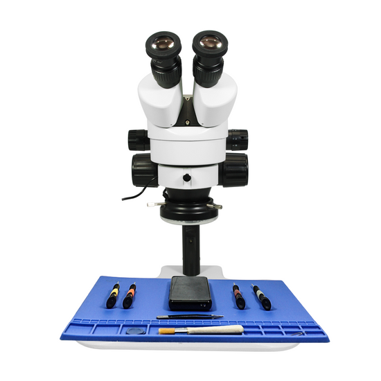 7-45X LED Light Track Stand Binocular Zoom Stereo Microscope SZ02010026