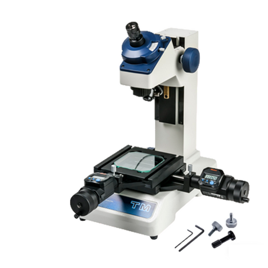 30X LED Dual Illuminated Light XY Stage Travel Distance 2x2″ Measurement Microscope (Measuring Range: 50x50, Micrometer Heads Included) Mitutoyo-176-820-11A