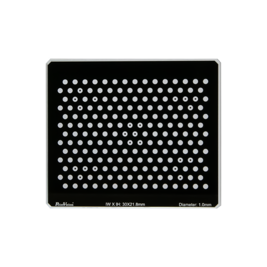 Manufacturing Precision ±1μm Optical Glass Honeycomb Dot Calibration Target compatible with Halcon (35x30mm 13x15) CT20010102