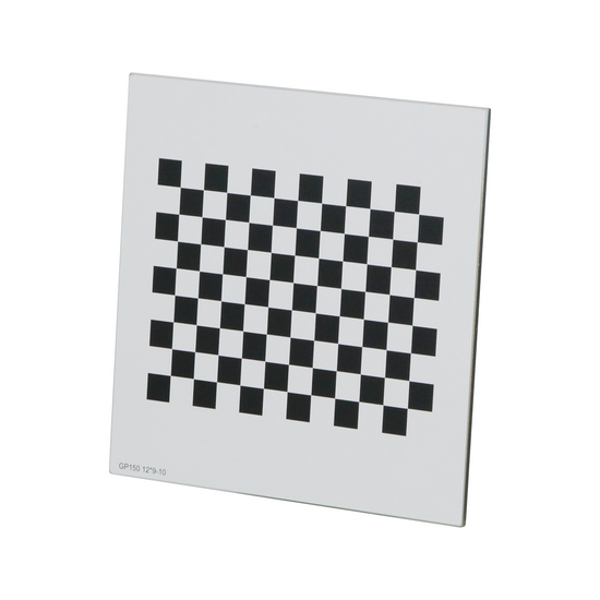 Manufacturing Precision ±10μm Glass Checkerboard Calibration Target (150x150mm 12x9) CT20020103