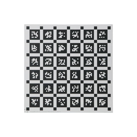 Manufacturing Precision ±10μm Glass Checkerboard Calibration Target compatible with Aprilgrid (300x300mm 6x6) CT20090101