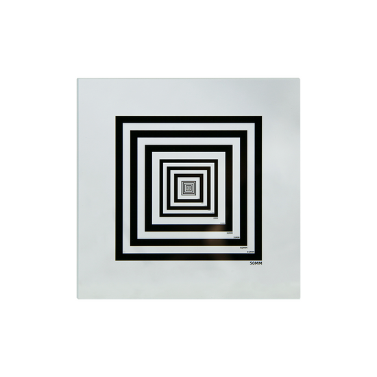 Manufacturing Precision ±1μm Glass Concentric Square Ring Calibration Target (3x3″) CT20040102