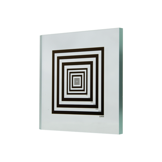 Manufacturing Precision ±1μm Glass Concentric Square Ring Calibration Target (3x3″) CT20040102
