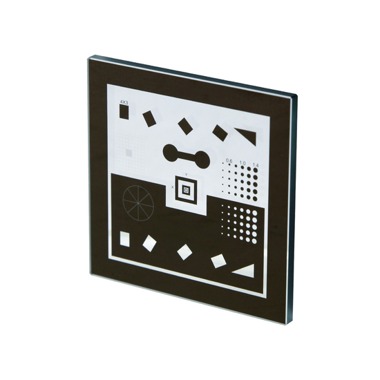 10x10mm/10x10 Net Grid,2x2mm/20x20 Net Grid Manufacturing Precision ±0.5μm Glass Multi-Pattern Calibration Target (64x64mm) CT20040103
