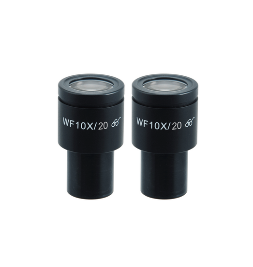 WF 10X Widefield Microscope Eyepieces, High Eyepoint, 23.2mm, FOV 20mm (Pair) BM03012212