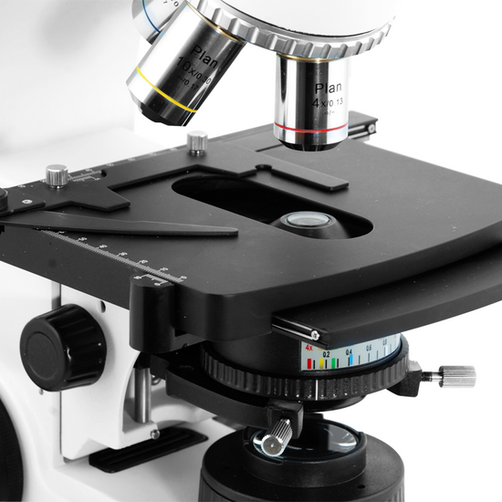 40X-1000X Biological Compound Laboratory Microscope, Binocular, Halogen Light, Infinity Plan
