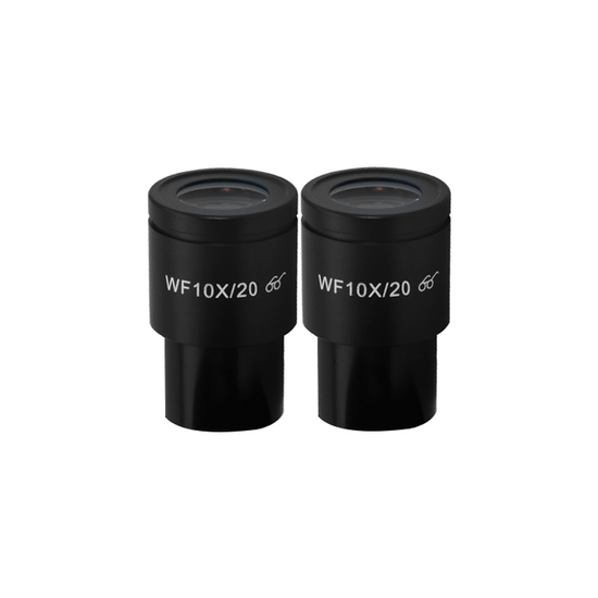 WF 10X Widefield Microscope Eyepieces, High Eyepoint, 30mm, FOV 20mm (Pair) BM03022211