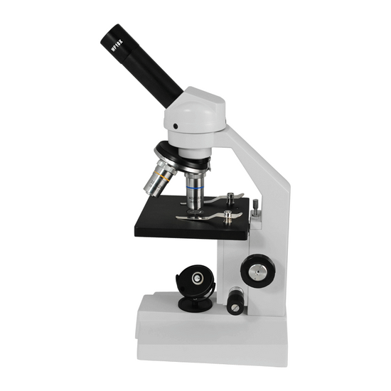 40X-400X Biological Microscope, Monocular, Mirror Light for Beginners, Students