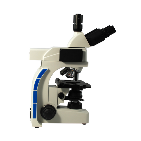 40X-1000X Fluorescence Microscope, Trinocular, Halogen Light