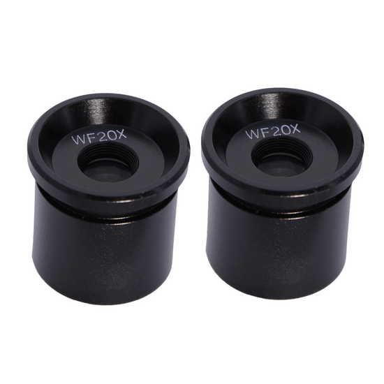 WF 20X Widefield Microscope Eyepieces, 30.5mm, FOV 10mm (Pair)