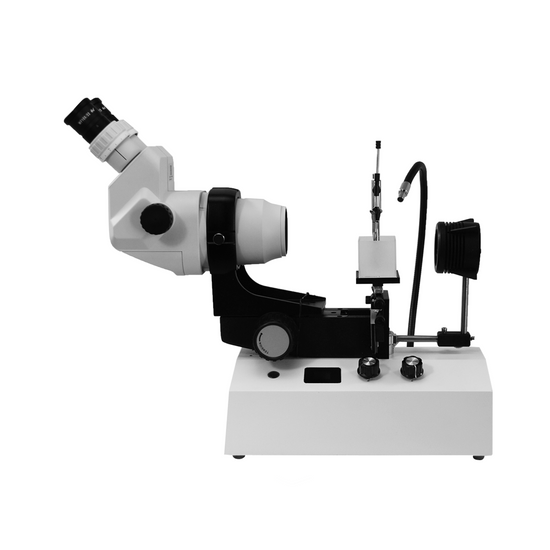 6.7X-45X Professional Jewelry Gem Stereo Zoom Microscope, LED Light, Horizontal Oil-Immersed Gem Stand