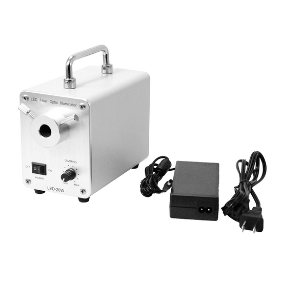 20W LED Fiber Optic Illuminator Microscope Light Source Box, 3000000 Lux