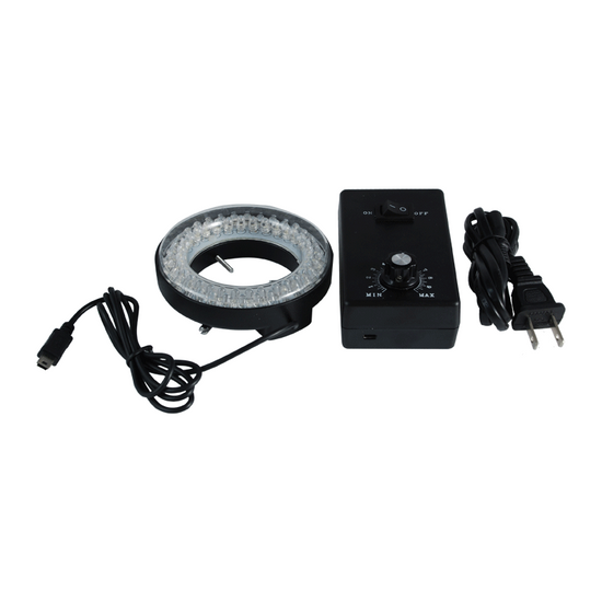 64 LED Microscope Ring Light Diameter 61mm 4W, Black