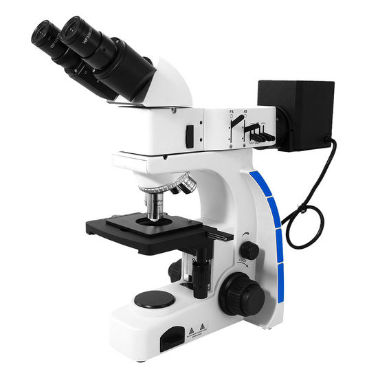 100X-800X Metallurgical Microscope, Binocular, Halogen Light, Bright Field + Polarizing Kit