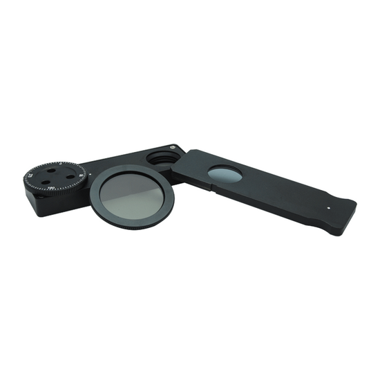 Simple Rotating Polarizer & Analyzer Kit for MT0302 Microscopes, with Orientation Control