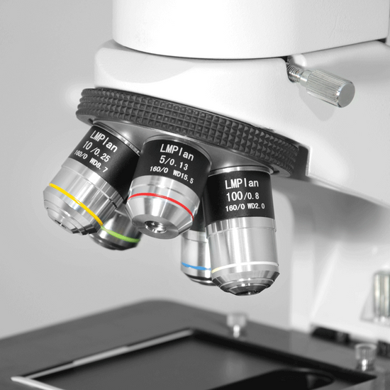 Long Working Distance LM Plan Achromatic Metallurgical Microscope Objective Lens Set 5X 10X 20X 50X 100X
