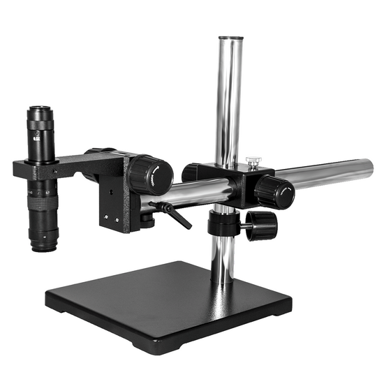 0.35X-2.25X Industrial Inspection Video Zoom Microscope, Boom Stand