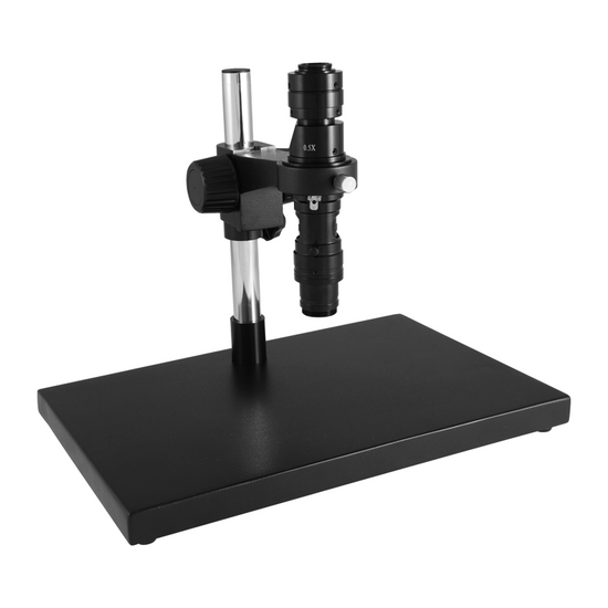 0.35X-2.25X Industrial Inspection Video Zoom Microscope, Post Stand 260mm