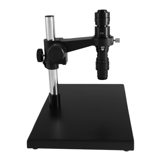 0.35X-2.25X Industrial Inspection Video Zoom Microscope, Post Stand 260mm