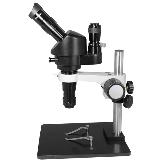 15X-100X Industrial Inspection Video Zoom Microscope, Trinocular, Post Stand