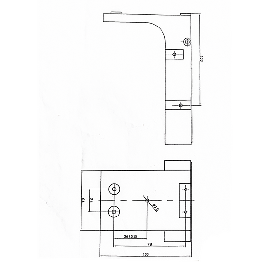 Microscope Track Stand, 76mm Coarse Focus Rack, 520mm Track Length (4 Mounting Holes)