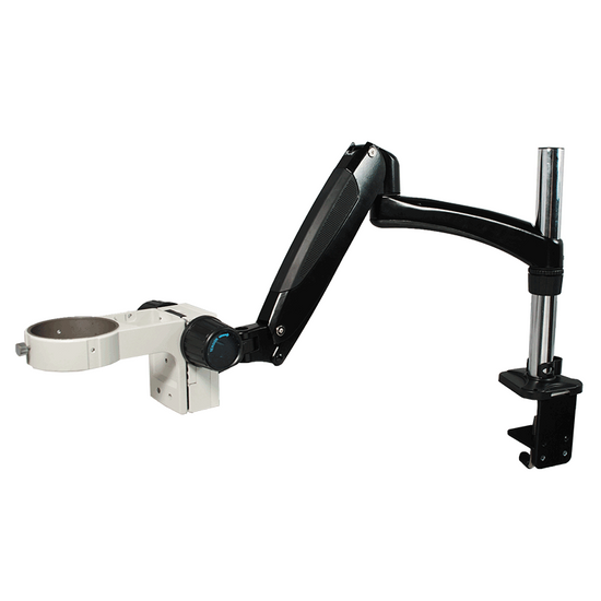 Microscope Pneumatic Arm, Post Clamp Stand, 76mm Focus Rack