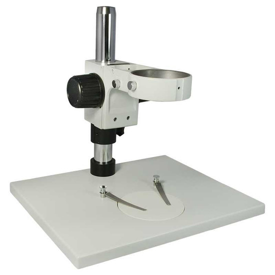 Microscope Post Stand, 76mm Coarse Focus Rack, Large Base