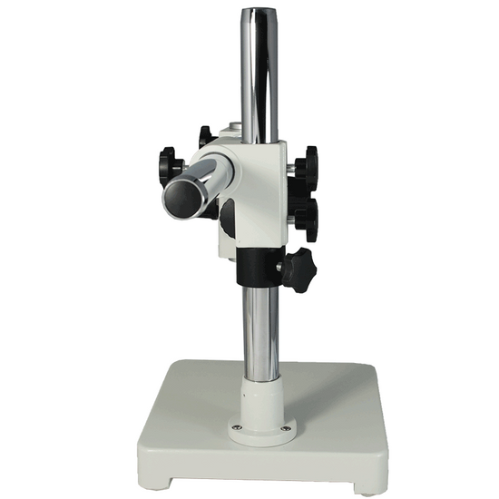 Microscope Boom Stand, Single Arm, 76mm Focus Rack, Heavy Duty (White)