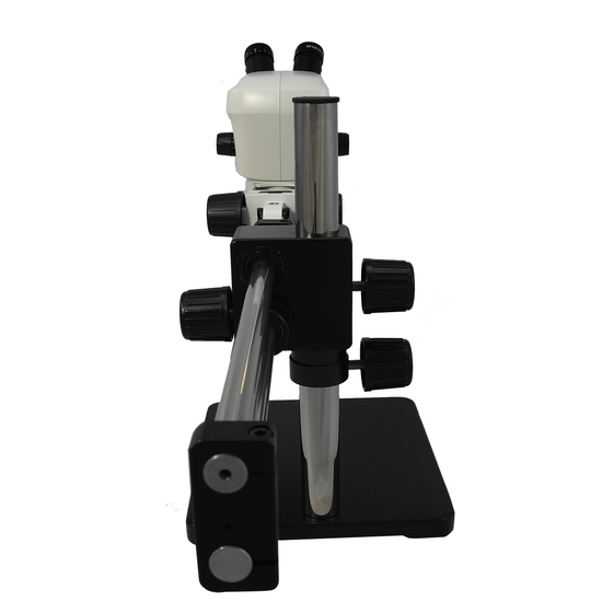 7X-45X Widefield Zoom Stereo Microscope, Binocular, Double Arm Boom Stand (Adjustable Eyepiece)