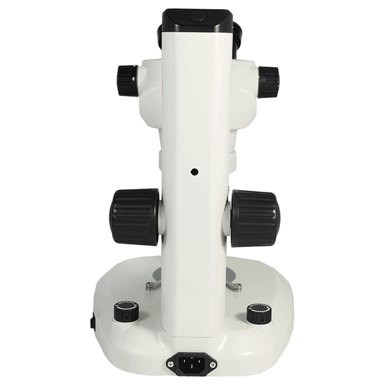 6X-50X Widefield Zoom Stereo Microscope, Binocular, Track Stand, LED Top and Bottom Light