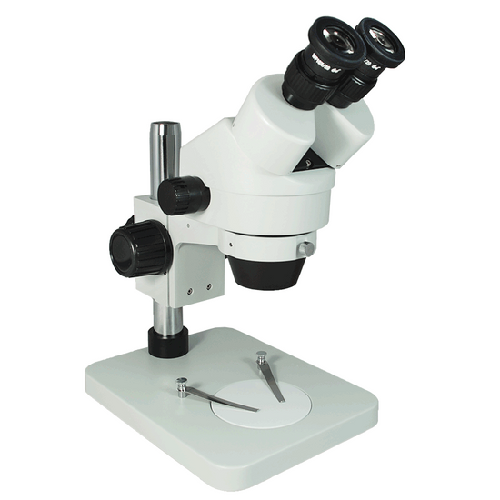 7X-45X Widefield Zoom Stereo Microscope, Binocular, Post Stand (Height 250mm)