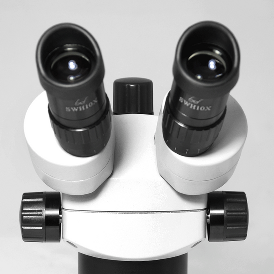 18-65X Zoom Stereo Microscope Head, Trinocular, Field of View 23mm Working Distance 92mm SZ08041131