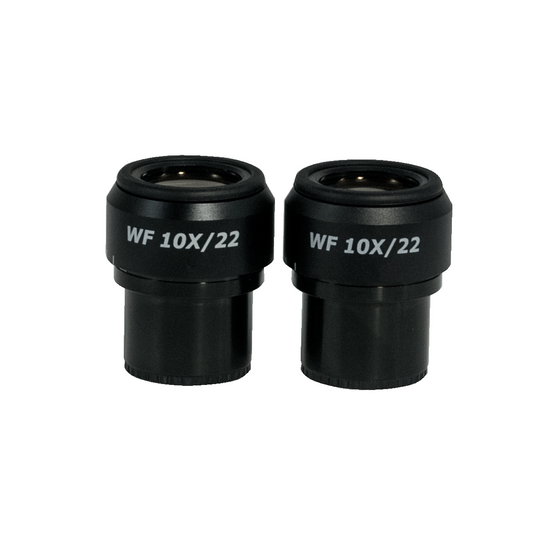 WF 10X Widefield Focusable Microscope Eyepieces, High Eyepoint, 30mm, FOV 22mm, Adjustable Diopter (Pair)