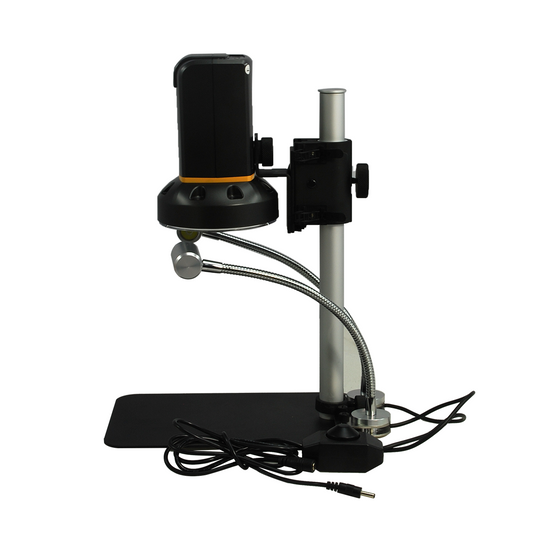 Vitiny 12X-132X Digital Microscope, LED Light, 2.0 MP USB 2.0 HDMI, Post Stand