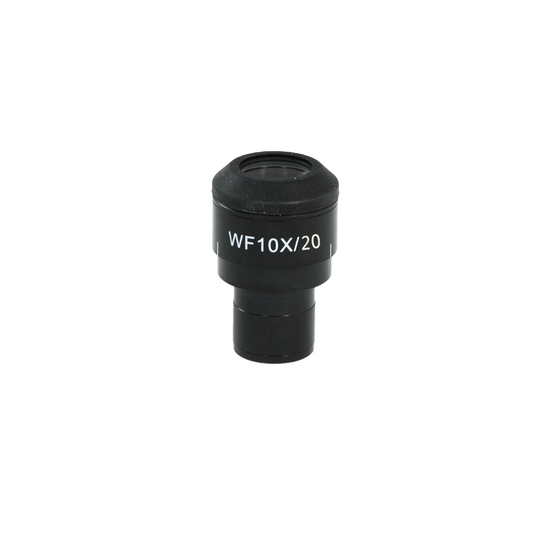 WF 10X Widefield Focusable Microscope Eyepiece with Reticle, Cross Line, 23.2mm, FOV 20mm (One)