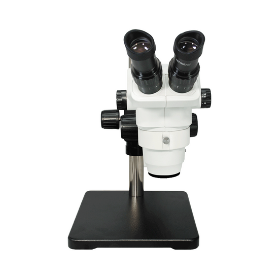 6.5X-45X Super Widefield Zoom Stereo Microscope, Binocular, Double Arm Boom Stand