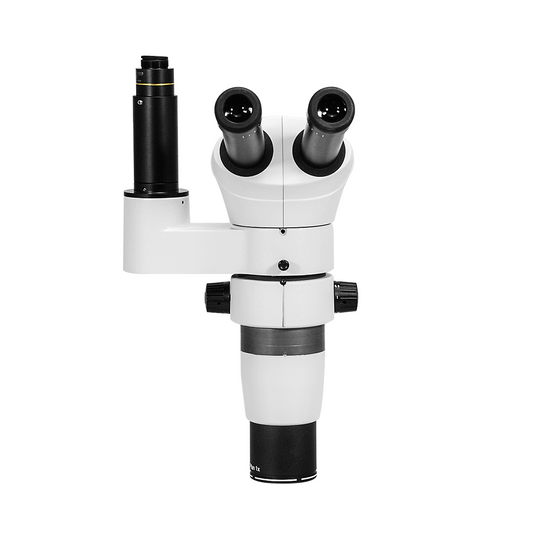 8-80X Parallel Zoom Stereo Microscope Head, Trinocular, Eyetube Angle 20 Degrees with Focusable Eyepieces PZ04011331