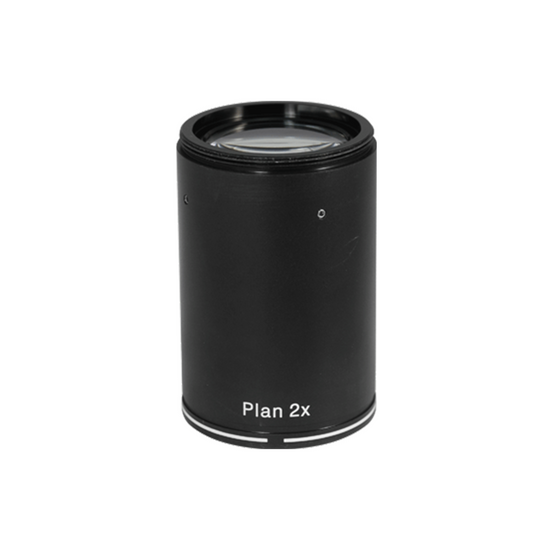 2X Infinity-Corrected Plan Achromatic Microscope Objective Lens Working Distance 32.5mm, Screw Thread:M58x1.25mm