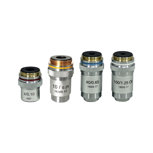 JF-XUAN 4X 10X 40X 100X Achromatic Objective Lens for Biological Microscope  185 LS'D Tool (Magnification : 100X)