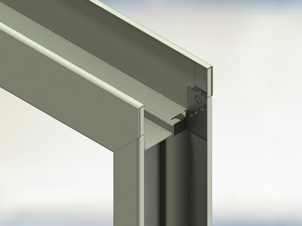 Curries Masonry Hollow Metal Single Frame, 4" Head