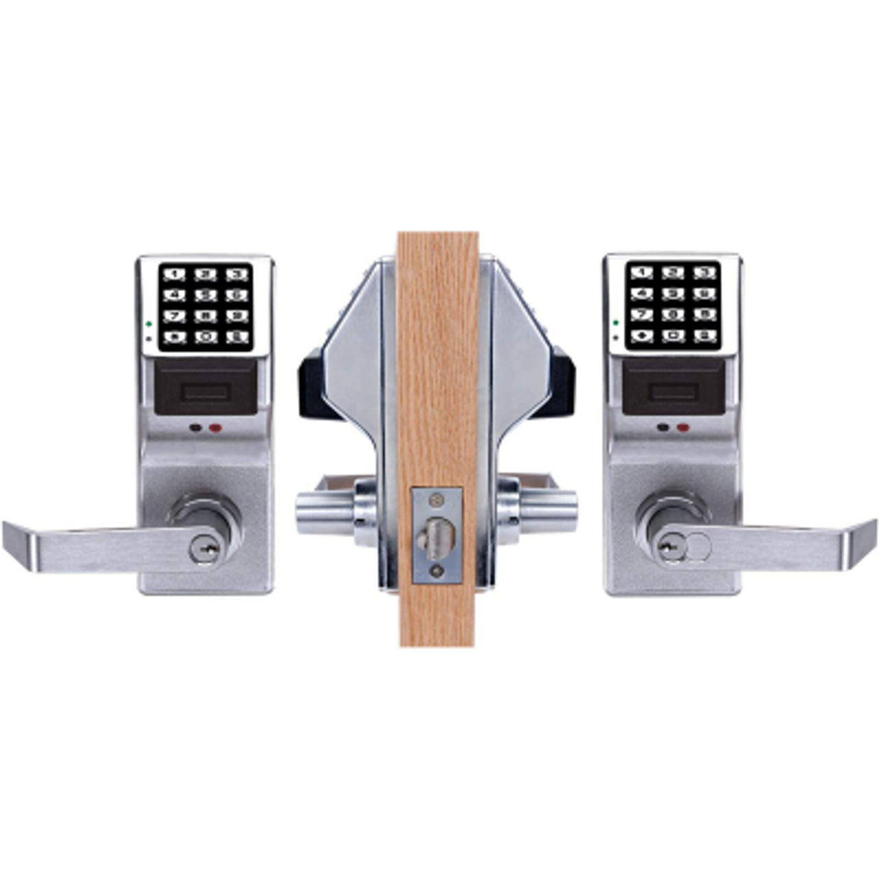 Alarm Lock Trilogy DL5300 Double Sided Electronic Keyless Access Cylindrical Lock, 2000 Users, with or without Prox Reader