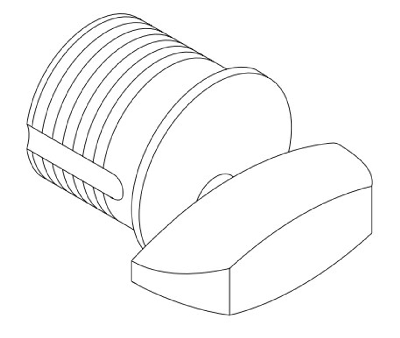 SCHLAGE #B202-672 THUMBTURN ASSEMBLY, POLISHED CHROME